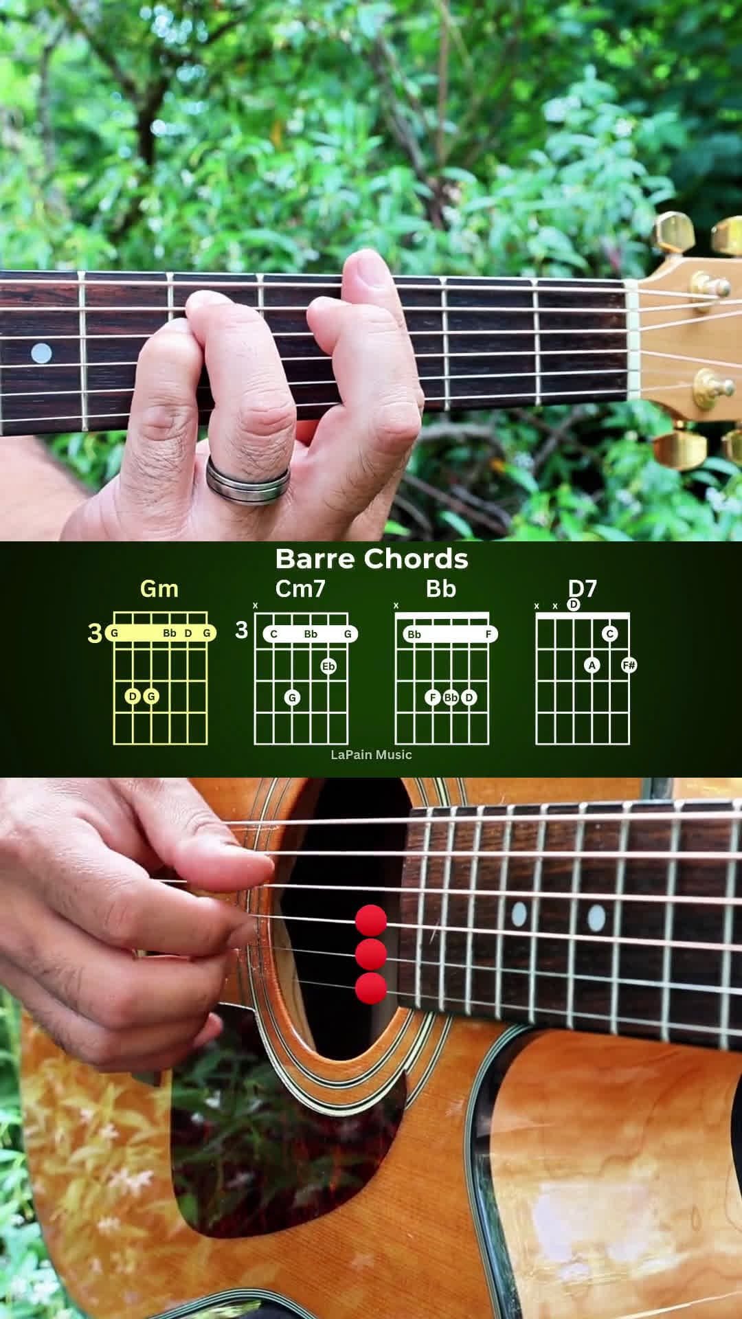 cover for Groove in 2 ways with the Gm -> Cm7 -> Bb -> D7 turnaround — learn this jazzy chord progression today 🎸 #Guitar #JazzGuitar #ChordProgression #GuitarLessons #MusicTheory
