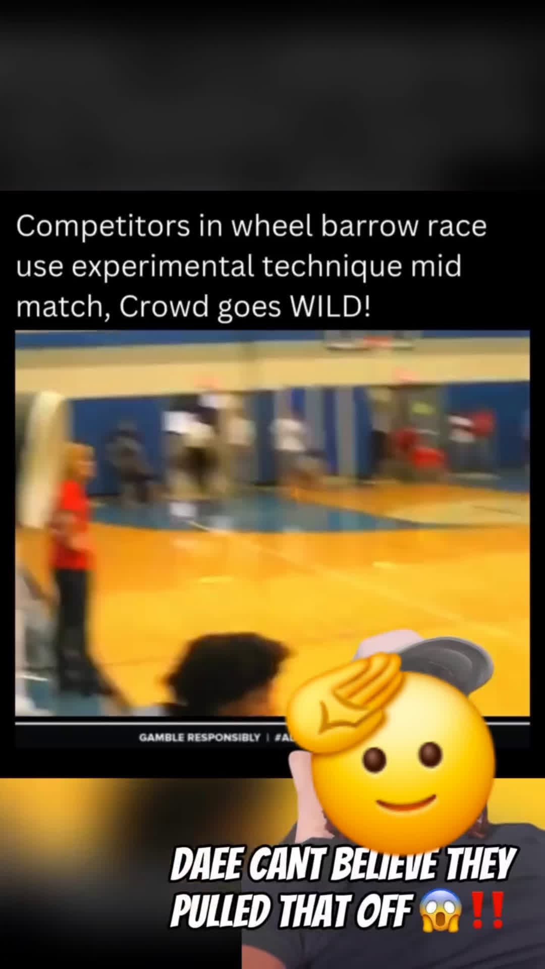 cover for crowd goes wild! #race  #fyp  #viral  #scoopz 