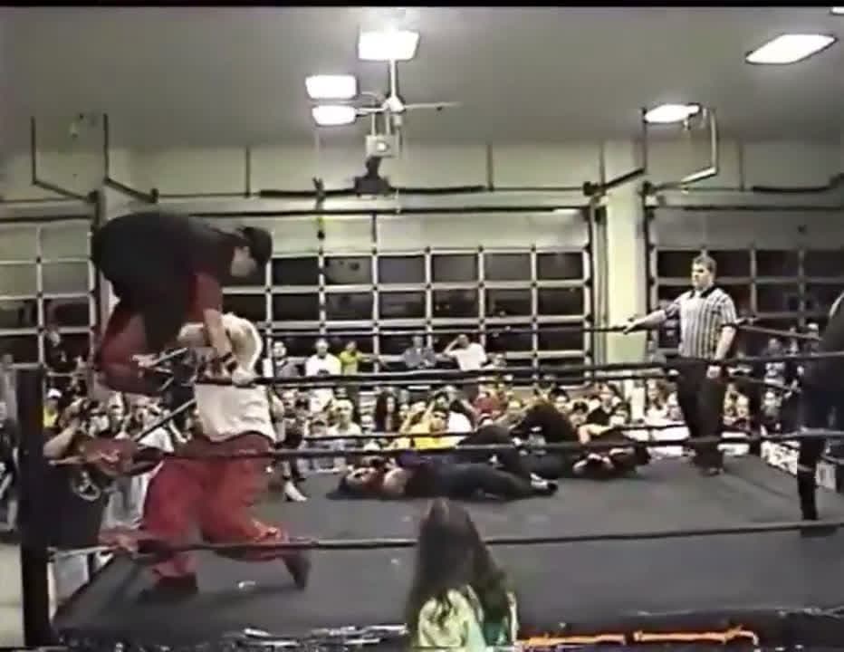 cover for Teenage Briscoe brothers pull off a triple-stack superplex on Amazing Red at CZW Stretched in Smyrna 2001 💥 #Wrestling #BriscoeBrothers #CZW #ProWrestling