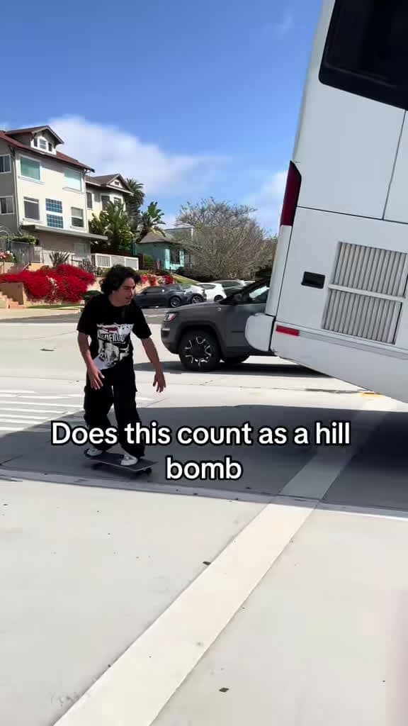 cover for Would you try this hill bomb or go for a redo? 😳 #skateboard #hillbomb #skaterlife