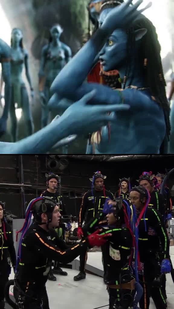 cover for Zo Saldanas ACTING in Avatar  zoesaldana avatar behindthescenes filmtok fyp 07557 #followMe