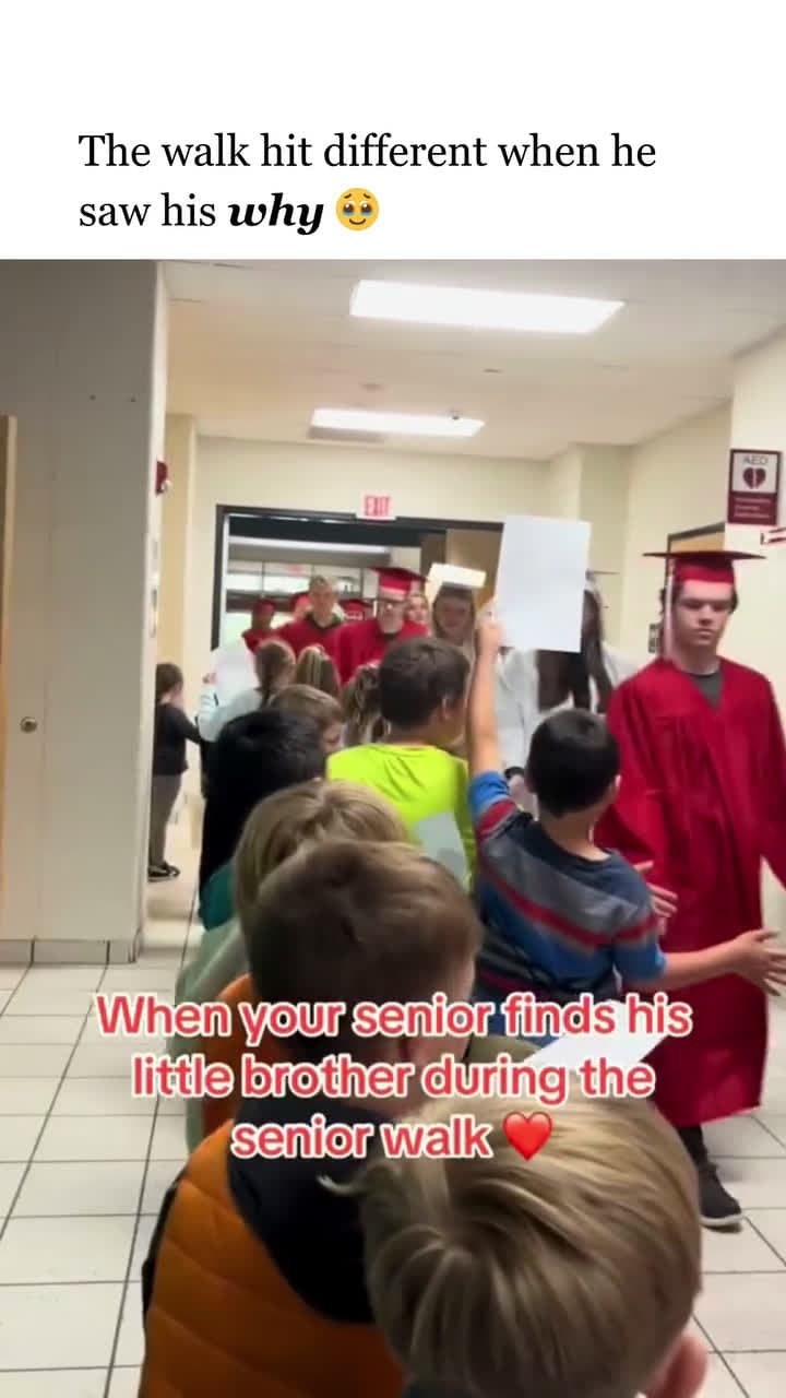 cover for When your senior finds his little brother during the senior walk#UnpopularOpinion #CaughtOnCamera