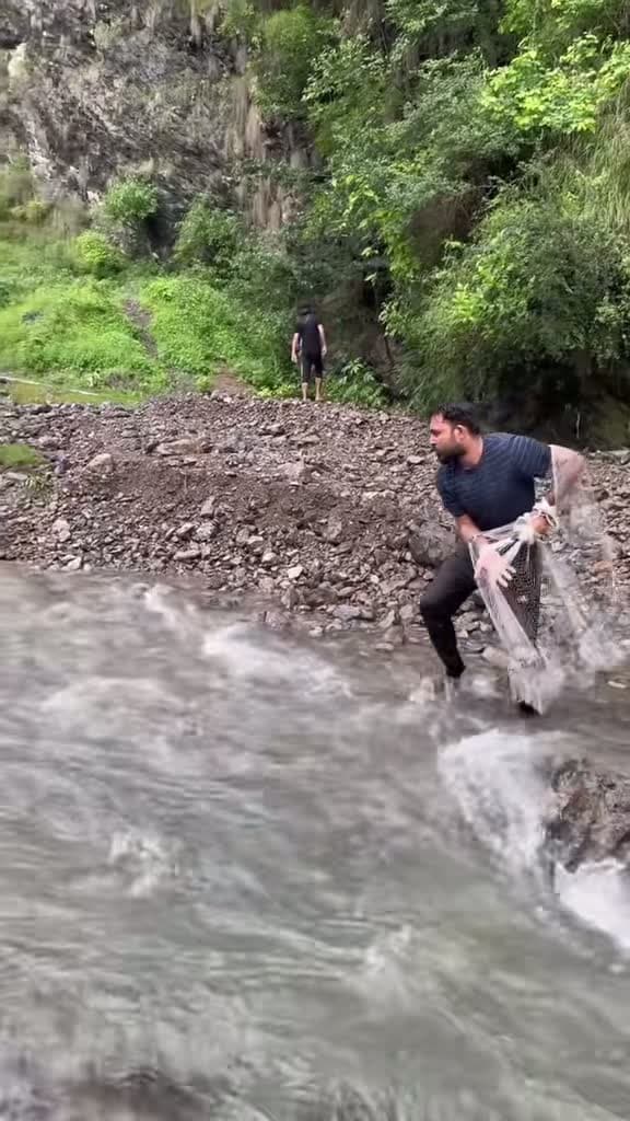 cover for Trying my luck fishing with a cast net in a tiny freshwater stream! 🎣 #CastNetFishing #FishingFail #BassFishing