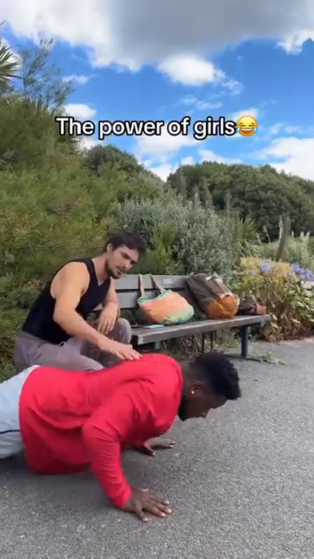 cover for The power of girls😂 #fitness  #fyp 