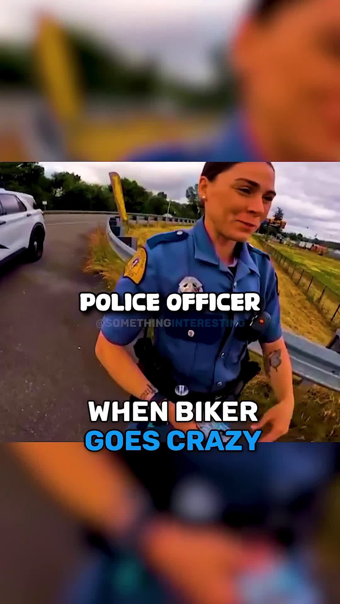 cover for #CaughtOnCamera Biker Goes CRAZY On Traffic Stop 😂 @Iceyy_R1