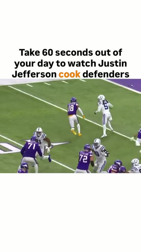 cover for Justin Jefferson making magic on the field! Watch the best in the league 🔥 #MinnesotaVikings #NFL #FantasyFootball #SKOL