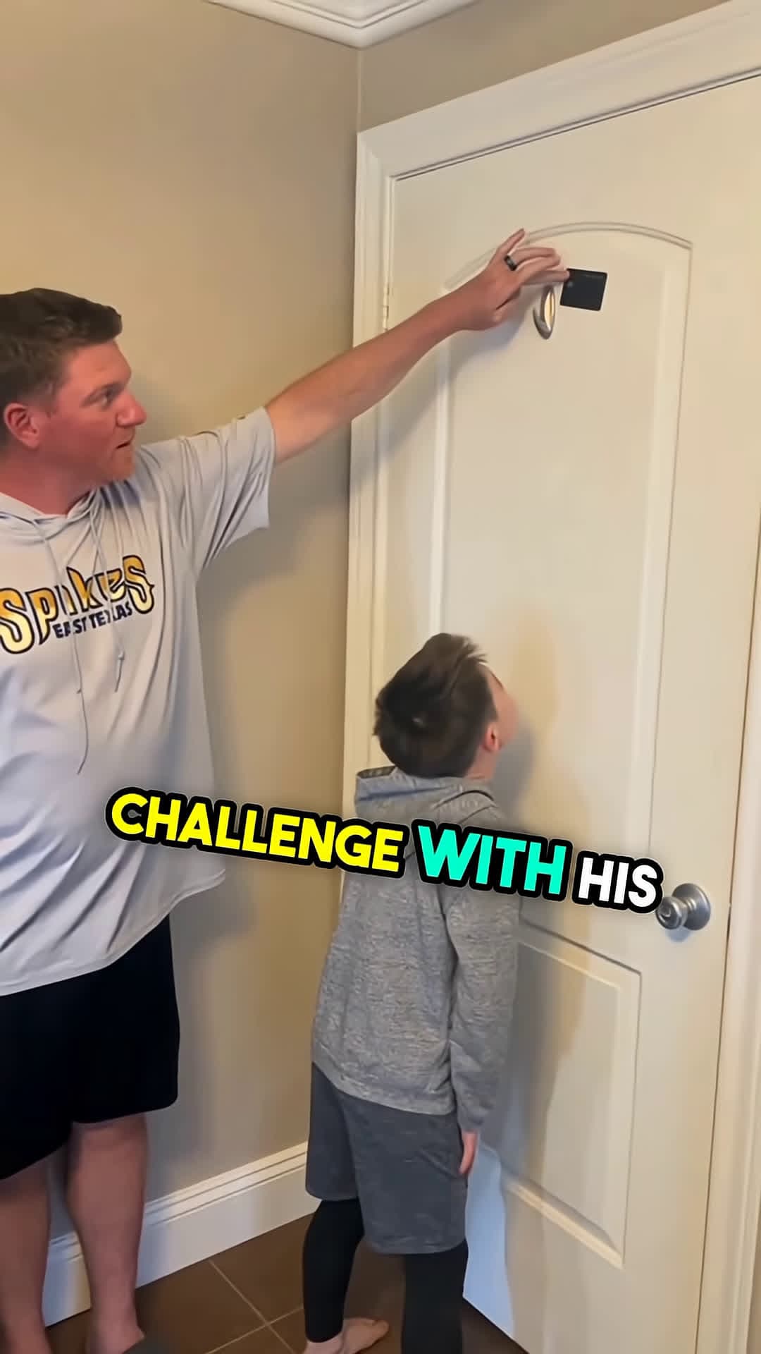 cover for Dad tries the credit card challenge with his son and its hilarious