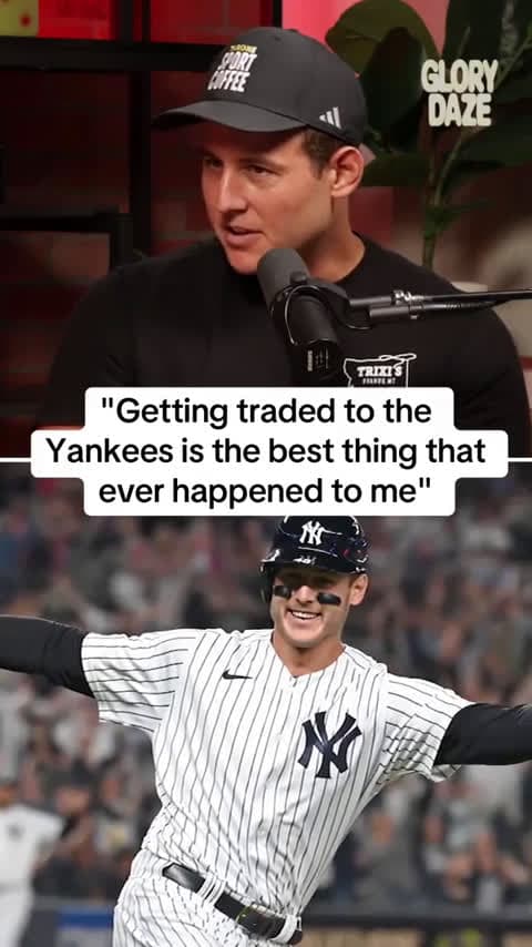 cover for Anthony Rizzo says his trade to the Yankees was the best thing that ever happened to him 🔥 #Baseball #Yankees #AnthonyRizzo #MLB #Sports