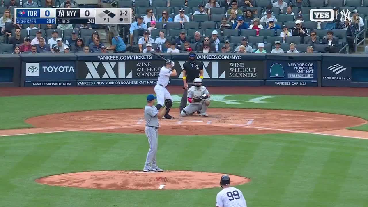 cover for Ben Rice launches a 3-run homer to ignite the game! 💥⚾ #HomeRun #Baseball #ClutchMoment