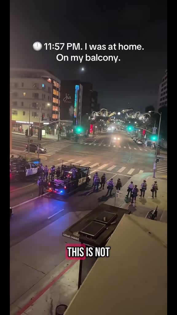 cover for Ever been told to 'just go home' while already home? Here's what unfolded live! 👀 #LAprotests #DowntownLA #UnexpectedMoments
