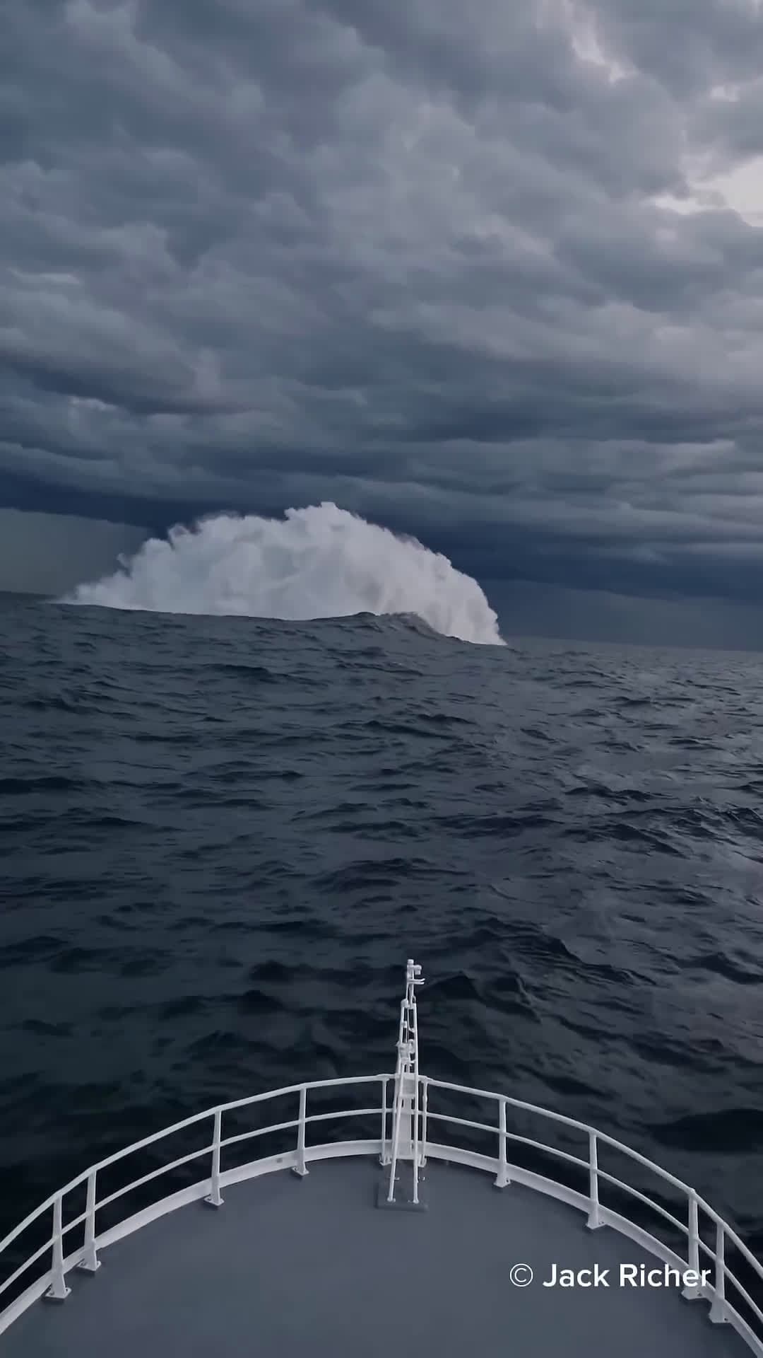 cover for A storm in the Atlantic Ocean  #ocean  #storm  #oceanwaves  #waves 
