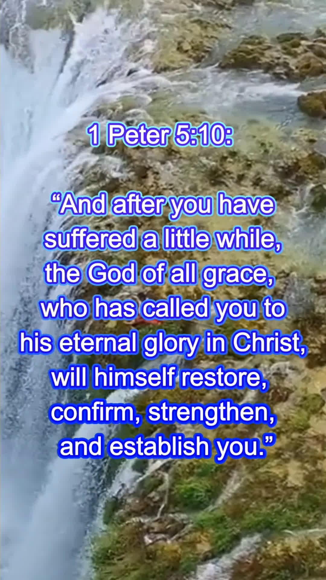 cover for With God Sufferings Are Temporary #riverflows365 #scripture #motivation 