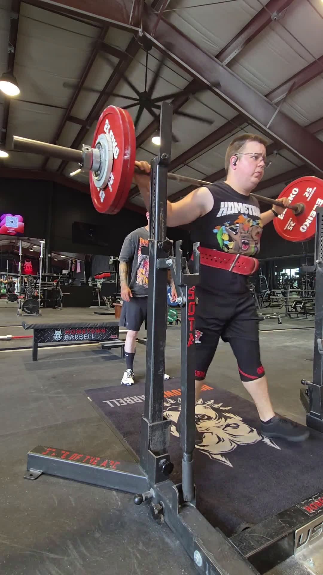 cover for Pushing limits with my final squat AMRAP set! 🏋️‍♂️💥 #SquatChallenge #StrengthTraining #GymLife