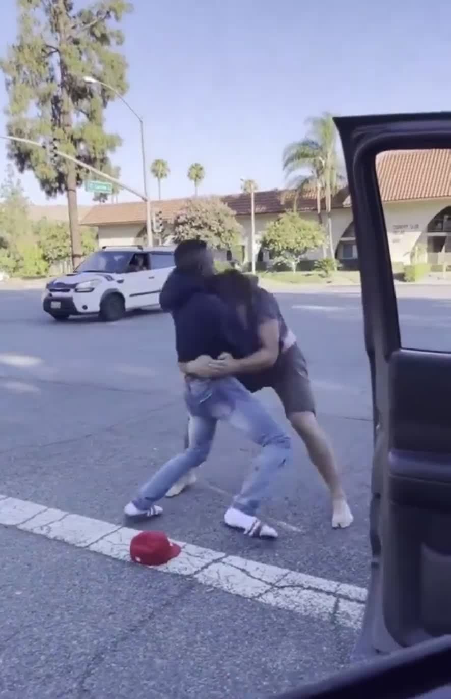 cover for Guys fight on the street and gets slammed #caughtoncamera  #worldstar  #slammed #sleep #fight #streetfight #roadrage