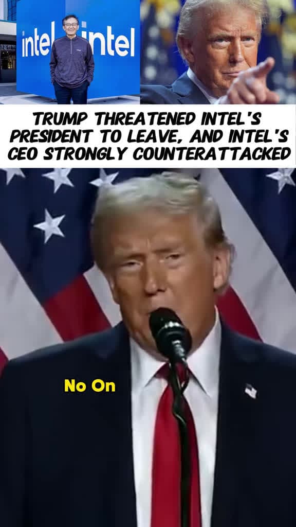 cover for Trump pressures Intel CEO Lip-Bu Tan to resign over China ties; the CEO fires back as stock swings ⚖️ #Trump #Intel #LipBuTan #China