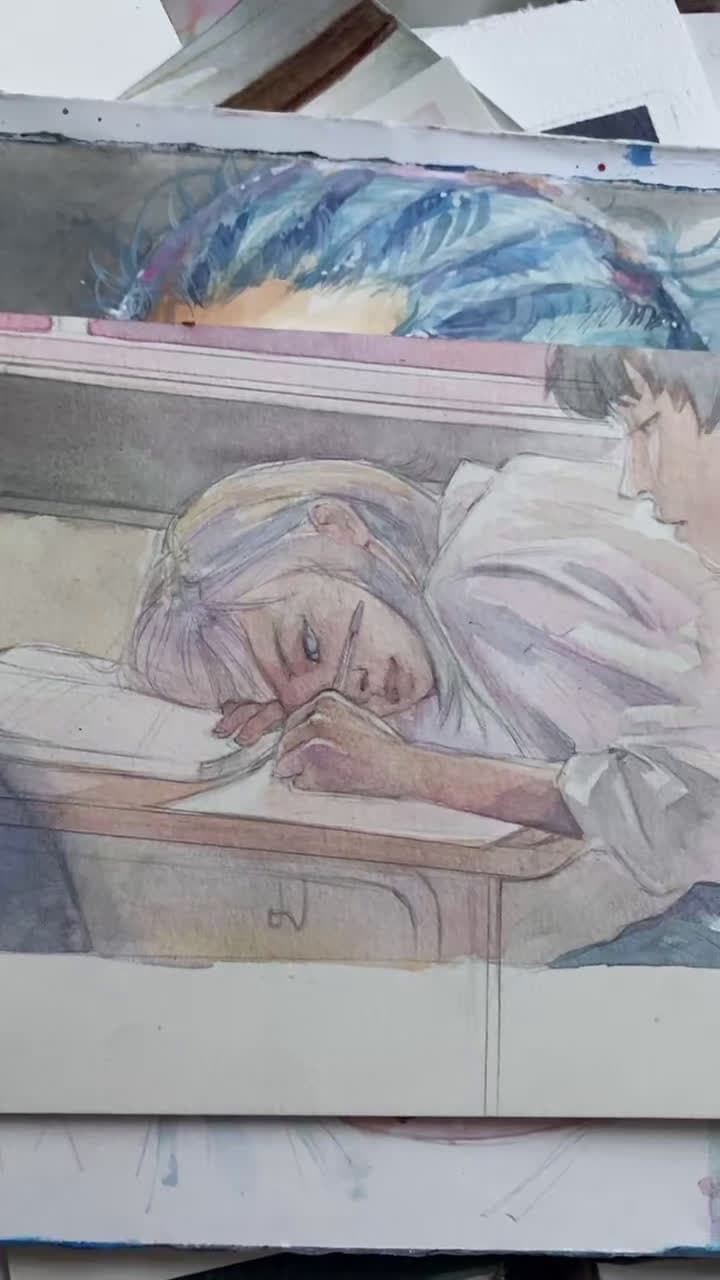 cover for Today I am a little sad, so I want to show my drawings#art #artist #sad #foryou #paintingart
