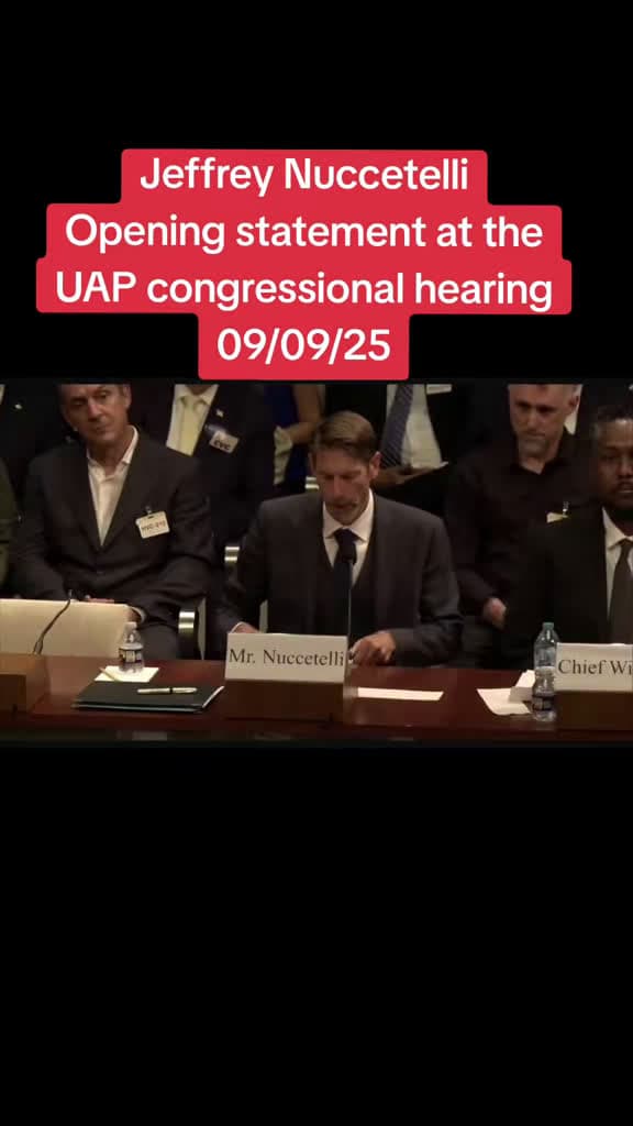 cover for Jeffrey Nuccetelli, USAF Veteran, delivers powerful opening statement at UAP Congressional Hearing 🇺🇸🛸 #Disclosure #UAP #Aliens