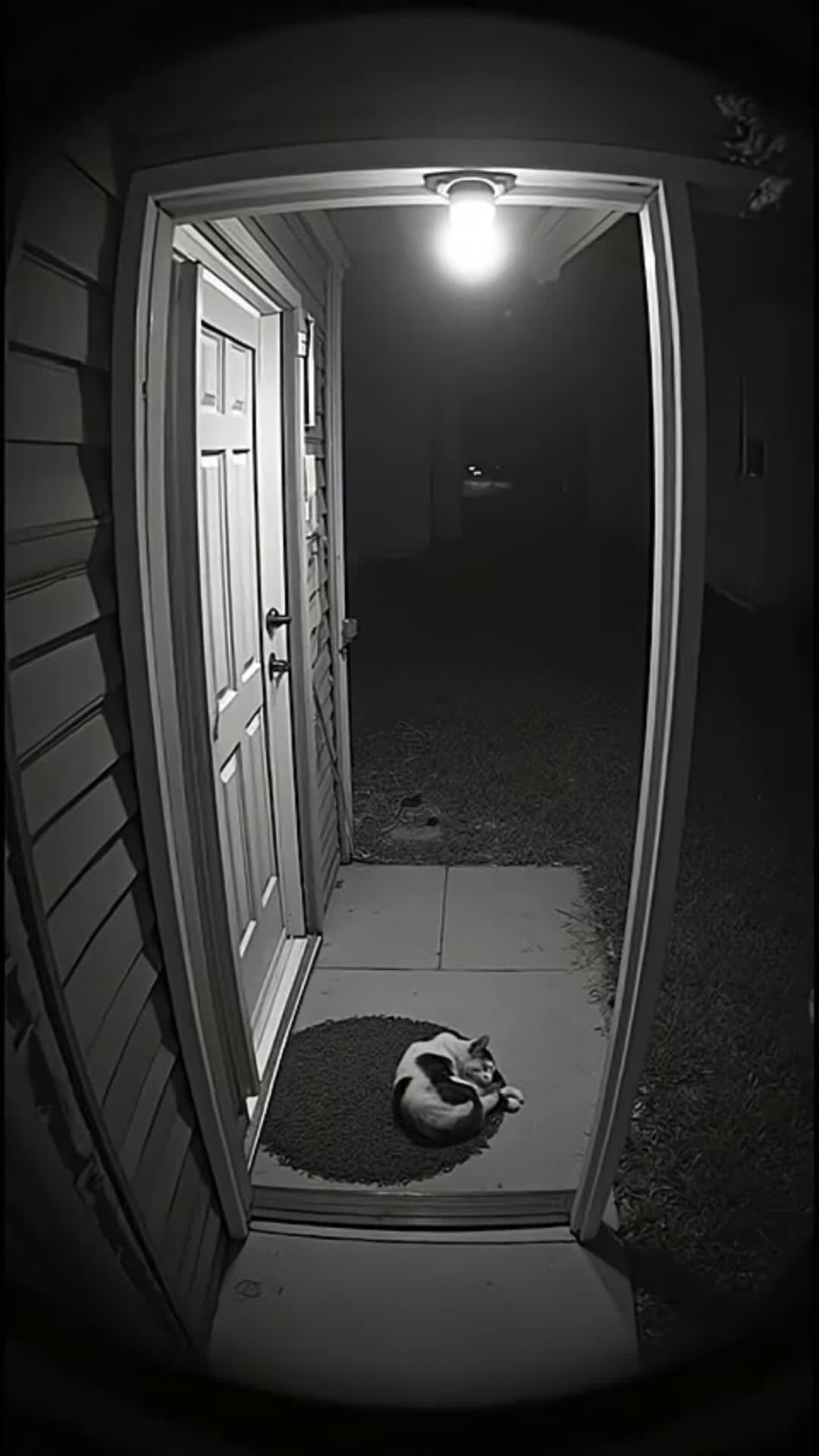 cover for Brave House Cat Stands Up to a Leopard at Night