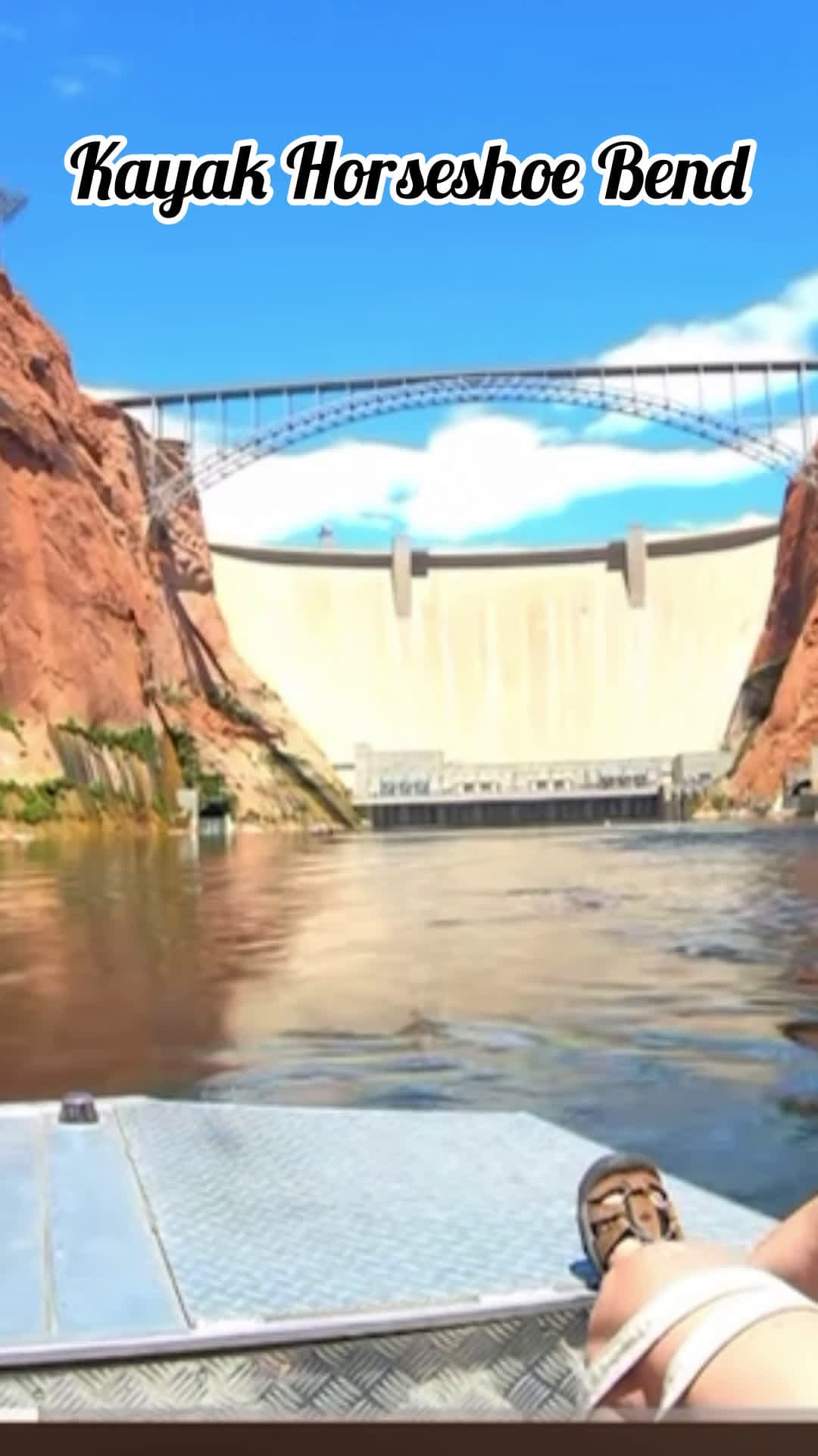 cover for #Bucketlist Kayak Horseshoe Bend. You pay a boat to drop you off at Glen Canyon dam and then float two days back to your vehicle. A must see.