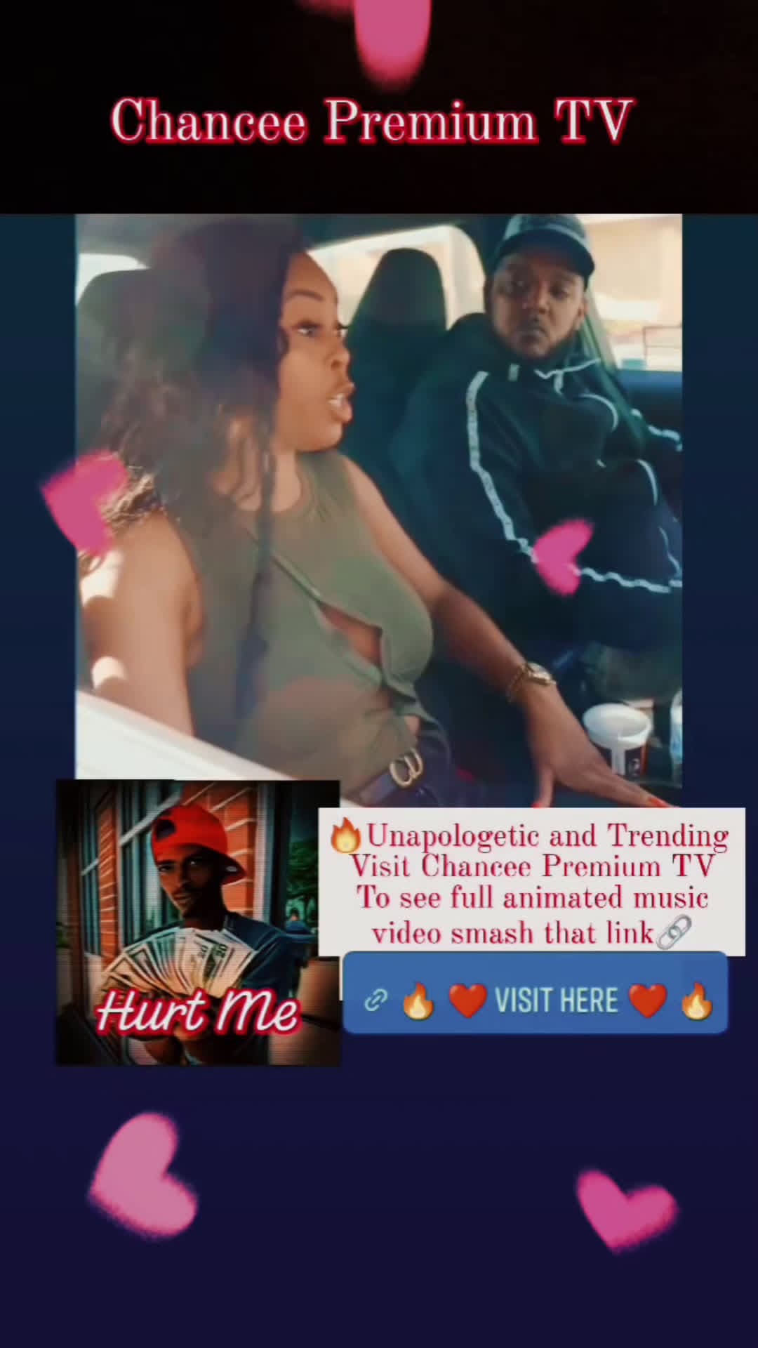 cover for Unapologetic and Trending Lil Chancee "Hurt Me" introducing viral video crossover with conceptual appeal #Rapheat #LilChancee #rnbvibes 