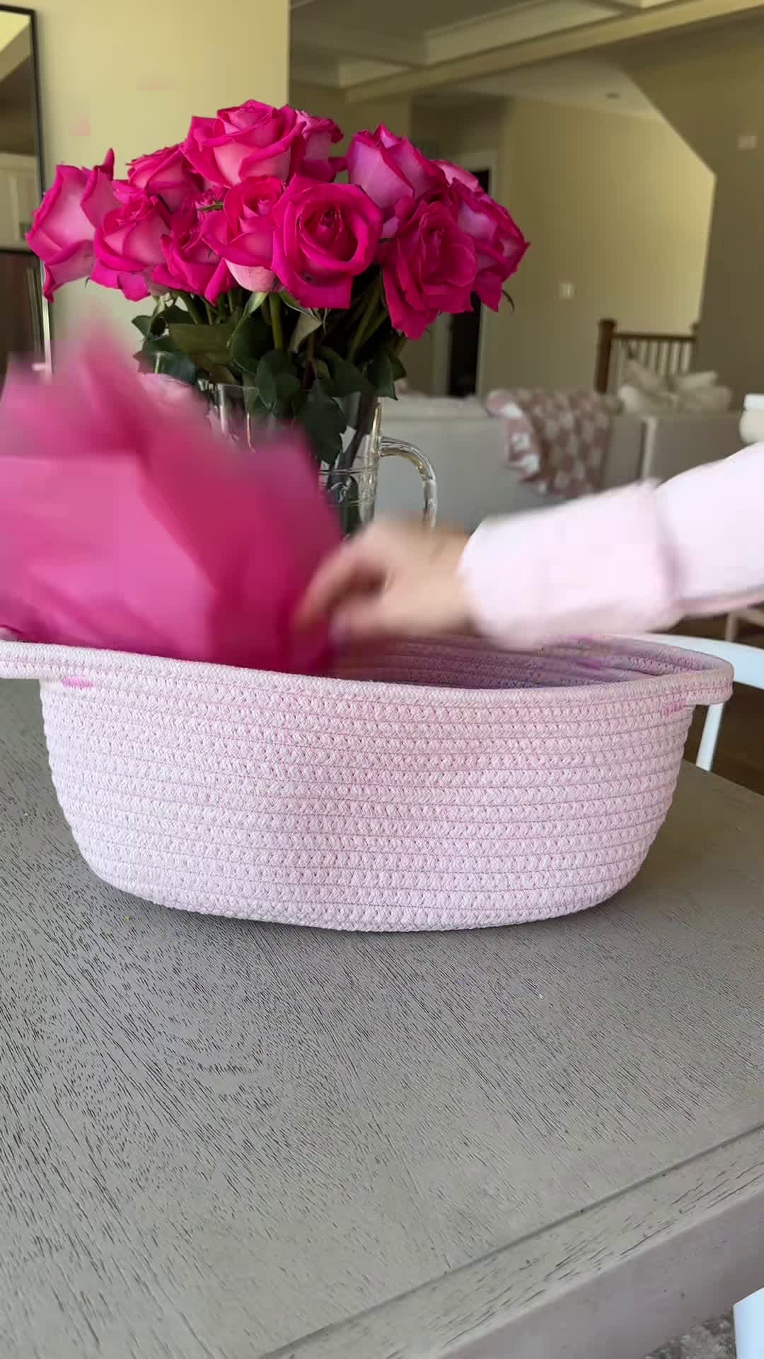 cover for Drop your reaction to receiving this gift basket for V-DAY using emojis 👇💖 #valentinesday #vday #asmr #datenight #snacks