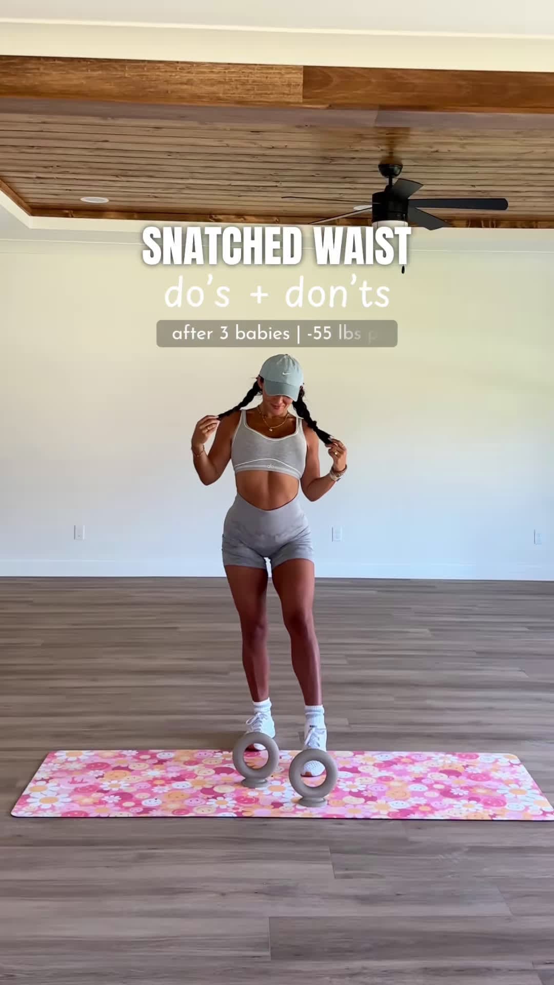 cover for If your goal is to bring your waist IN, while still strengthening your abdominals—try these ✅ these work the transverse abdominals (muscles that act as a corset)  heavy/frequent oblique work = thicker + stronger waist (nothing wrong with this if it’s your goal) #coreworkout #abworkout #postpartumworkout #diastasisrecti
