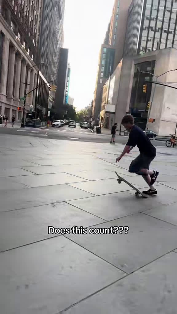 cover for Does this count as a proper manual? NYC street skating vibes 😂 #StreetSkating #NYC #Manual #SkateLife