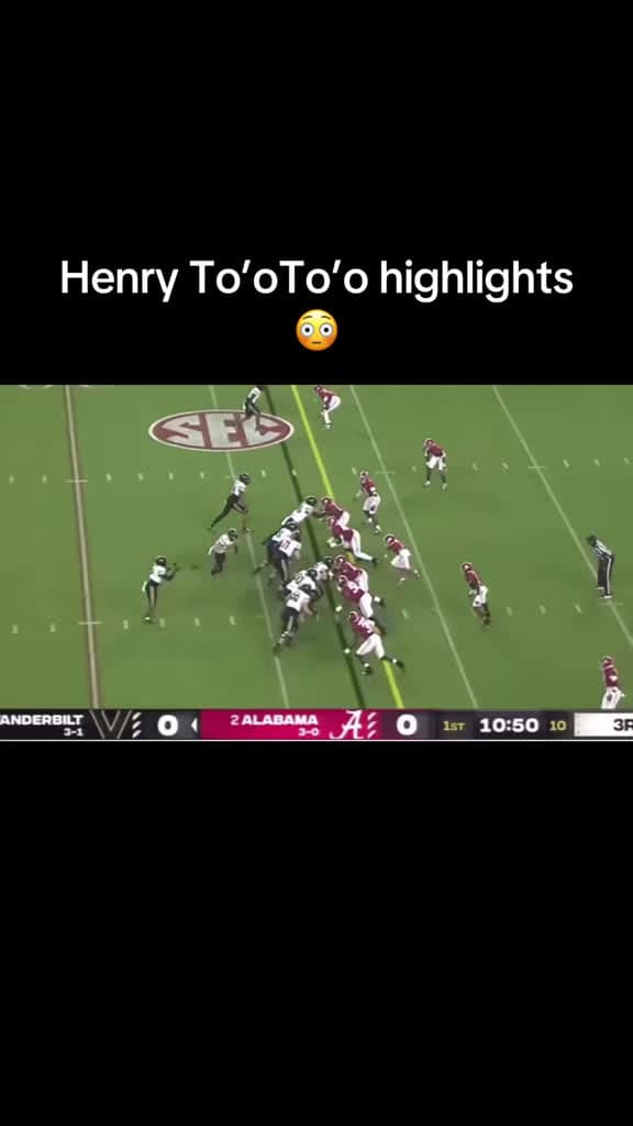 cover for Henry To'oTo'o highlights for Alabama — elite defense, game-changing plays 🐘 #AlabamaFootball #RollTide #CollegeFootball