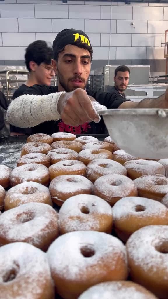 cover for doughnuts with Notella in Karbala #doughnuts #notella #food #delicious #arbaeen #karbala #food #Foodie #delicious #pastry #mrtaster #iraq