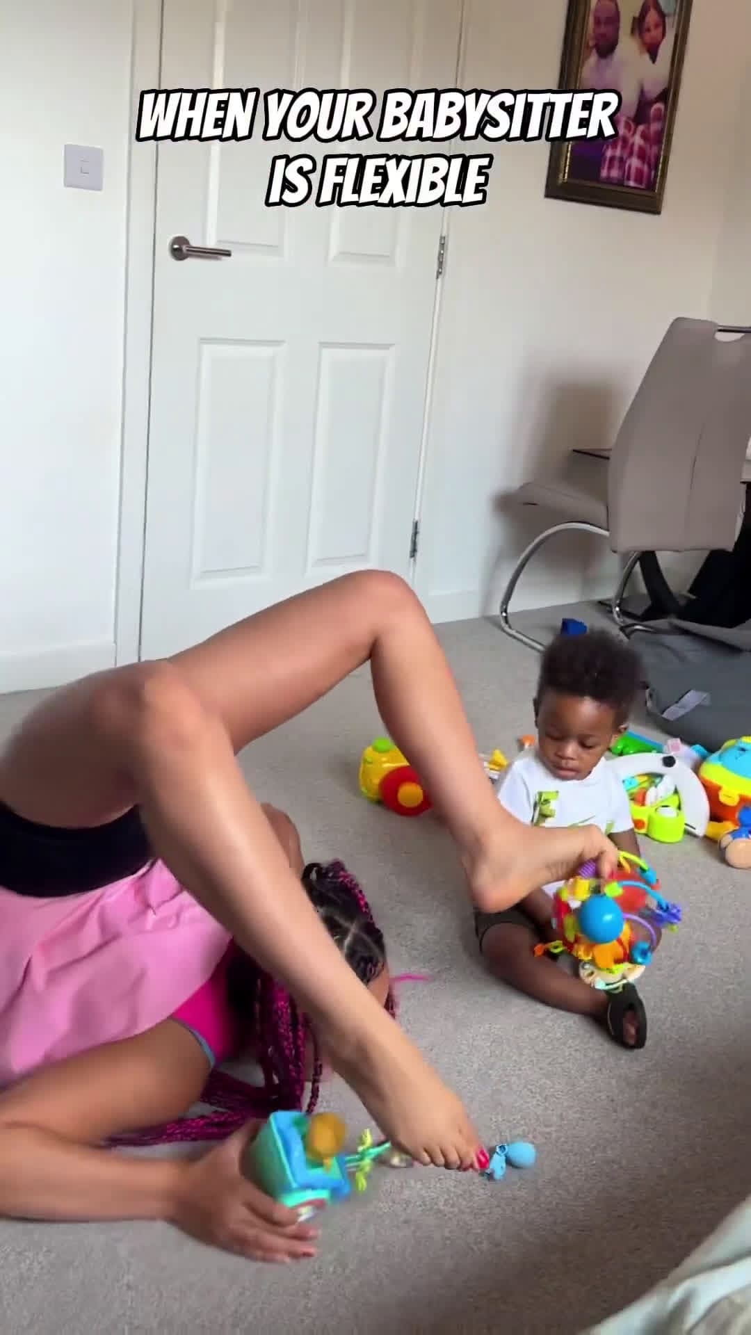 cover for BABYSITTING WHEN YOURE FLEXIBLE CANT BELIEVE THIS HAPPENED WHAT TIME DID YOU SEE THIS