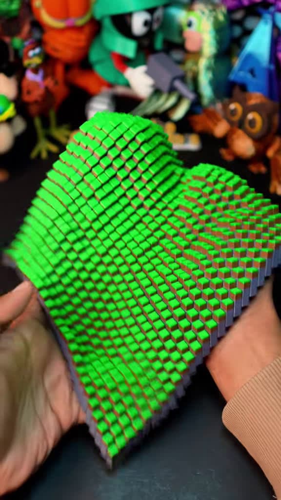 cover for Watch this 3D-printed Minecraft Flexigrid Fidget Toy — click, twist, and spin in ultra-satisfying detail 🧩🎮 #3DPrinting #Minecraft #FidgetToy #ASMR