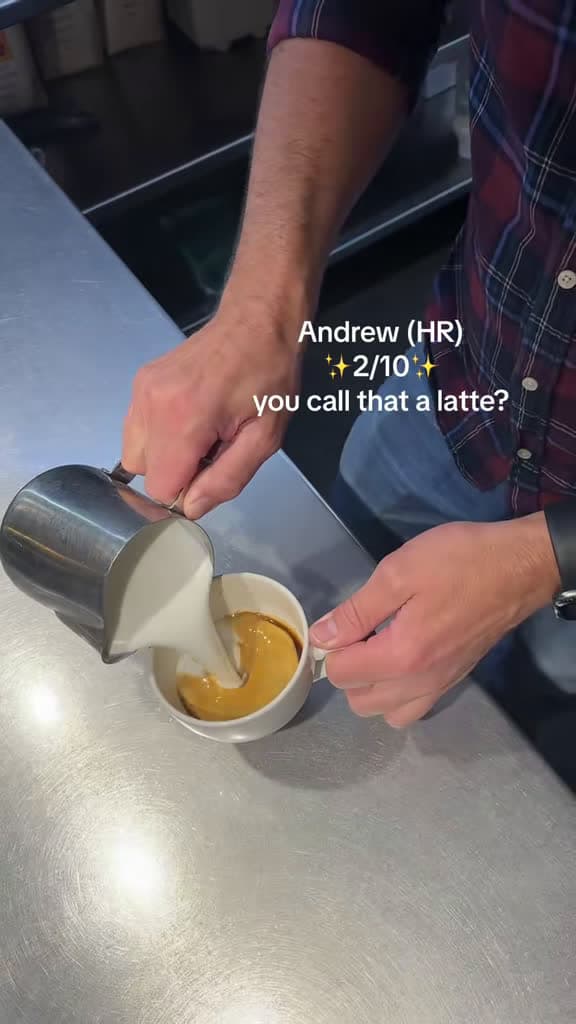 cover for Which staff makes the best latte art? ☕🤩 #latteart #cafelife #baristaskills