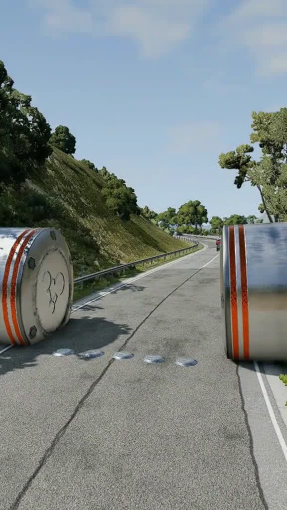 cover for Car Bollards escape from the police #shorts #car #game #fun #car #funny #foryou #fyp #viral #beamng (2)