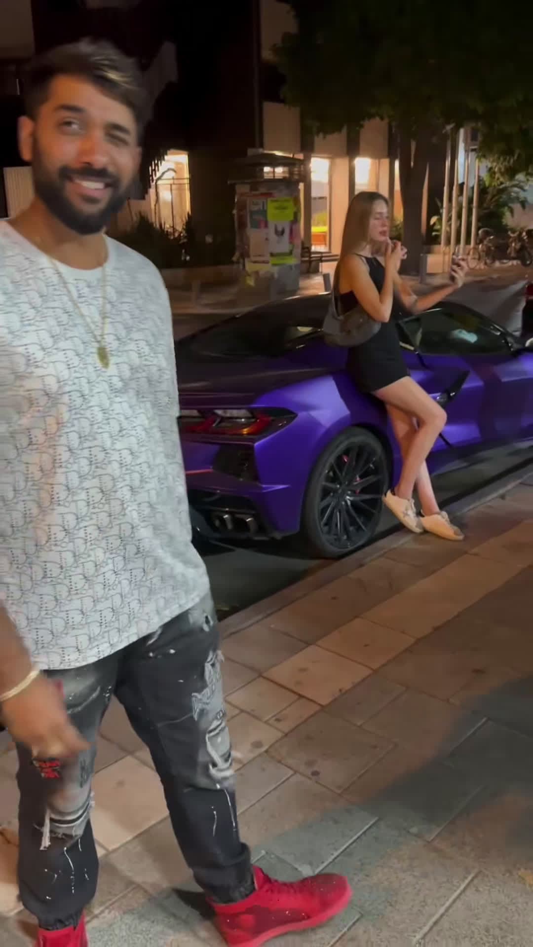 cover for How to pick up a girl with your girlfriend 🤭 #funny #corvette #corvet