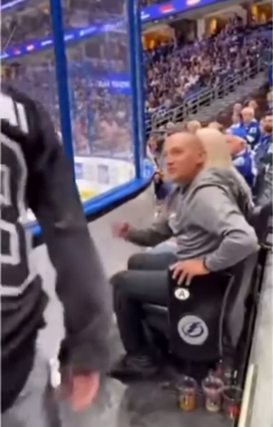 cover for Hockey Game scuffle #fans #fight #publicfreakout #scoopz 
