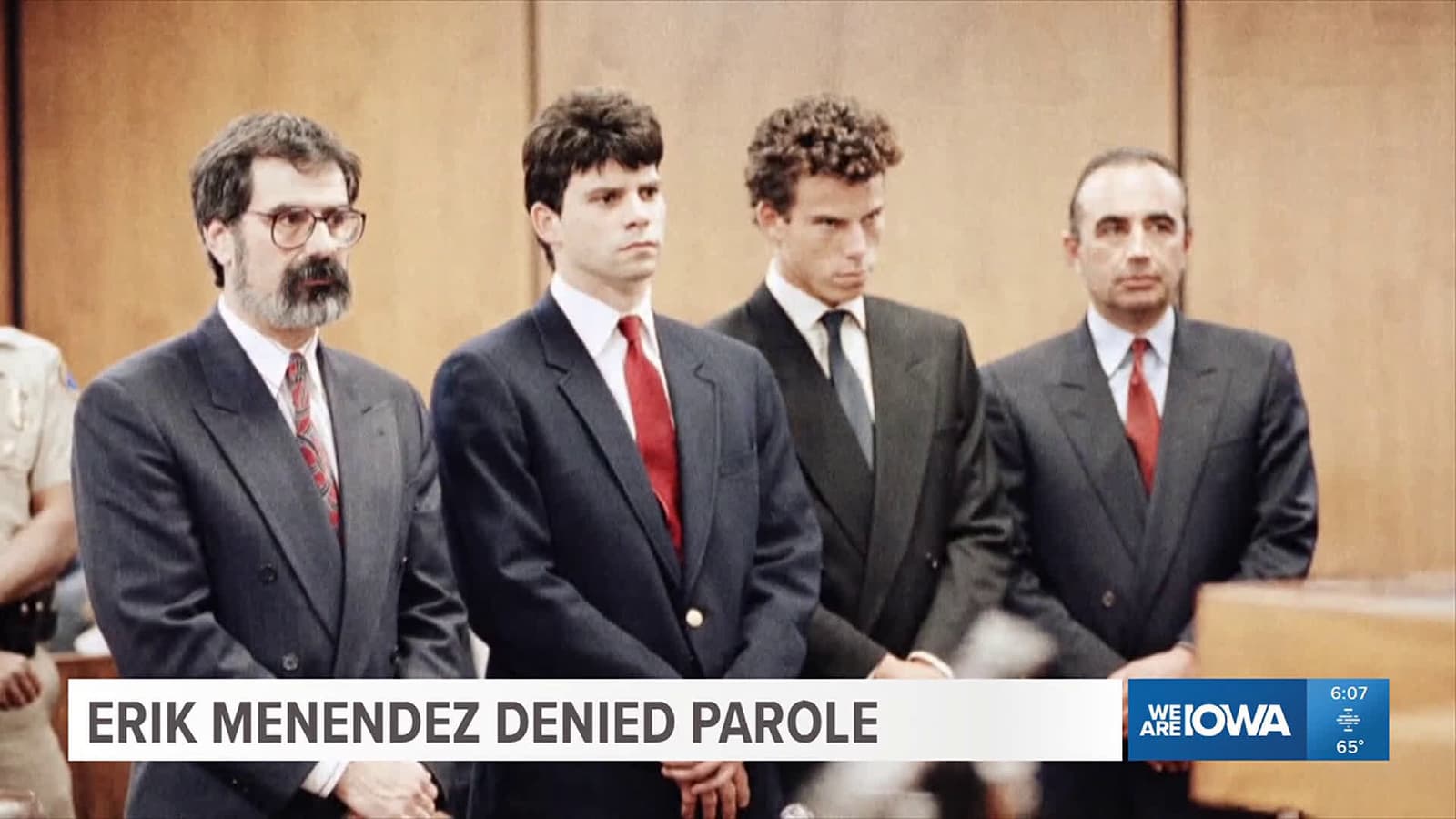 cover for California parole board denies release for Erik Menendez due to misbehavior in prison, Lyle Menendez to appear today