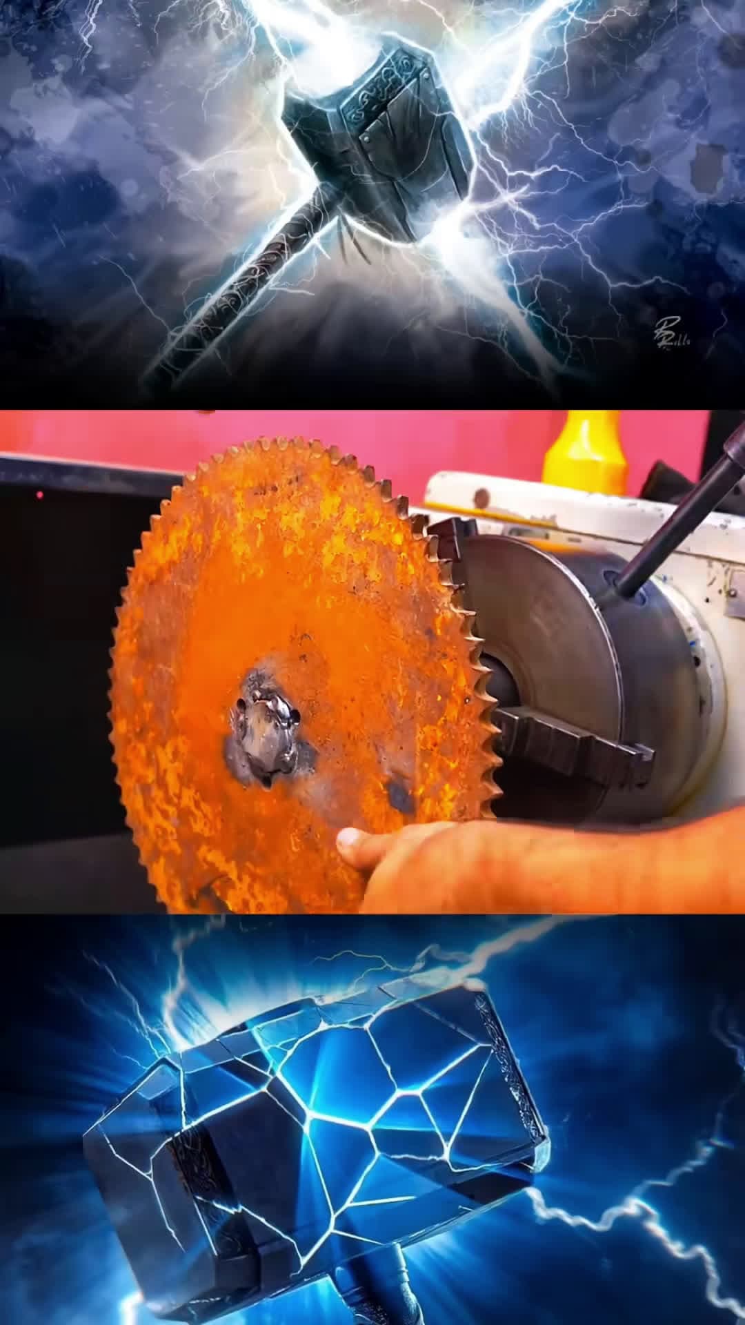 cover for Making Thor 's Hammer #diy #thor #hammer #handmade #foryou #foryoupage #viral #trending #asmr