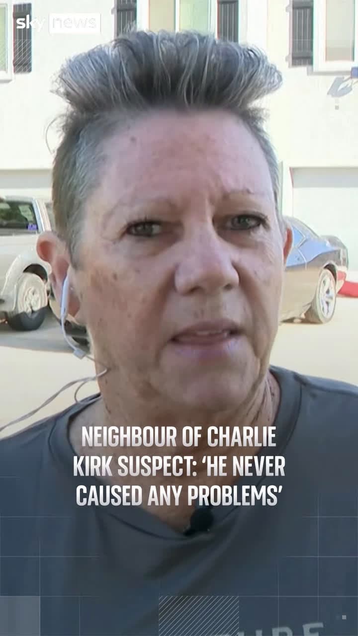 cover for #UnpopularOpinion Neighbour of Charlie Kirk suspect says he was a 'smart' and 'quiet kid'. Kristin Schwiermann explains how her son texted her to reveal the suspect's identity, of whom she knew.