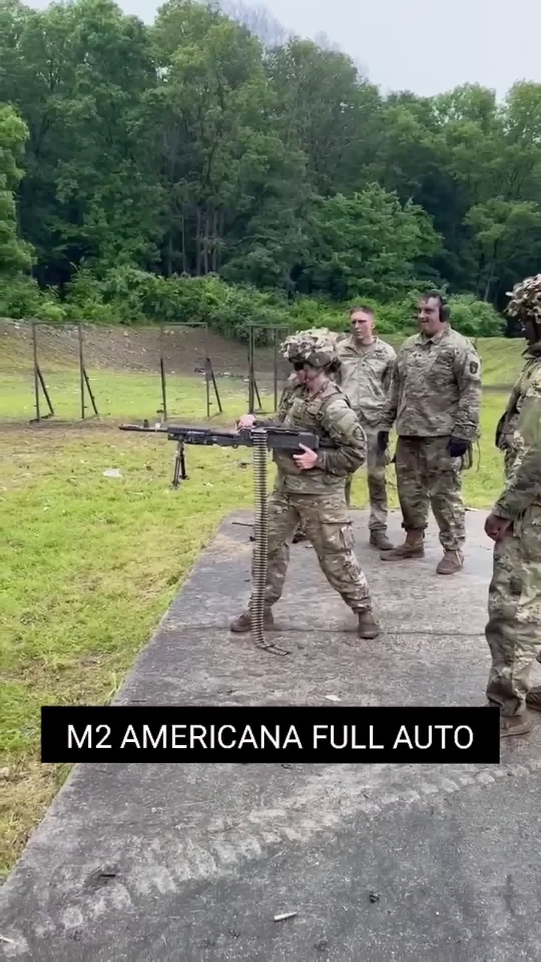 cover for M2 Americana full auto#military #guns 