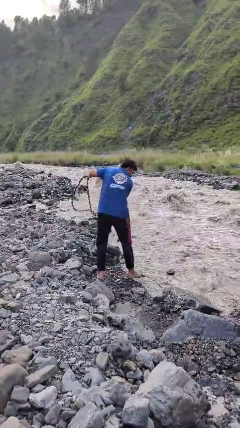 cover for Epic heavy flood water fishing adventure 🎣 #TroutFishing #WaterfallFishing #FishingFails