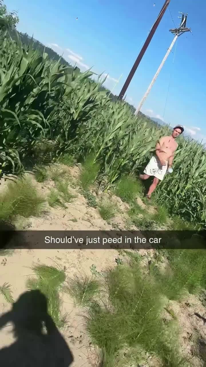 cover for #CaughtOnCamera Pulled over to the wrong cornfield.
