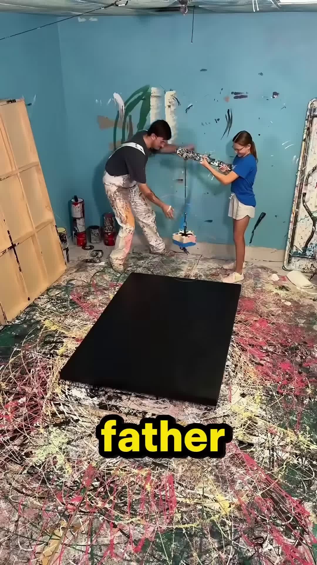 cover for This Artist Showed His Daughter How To Make Art With a Bucket of Paint