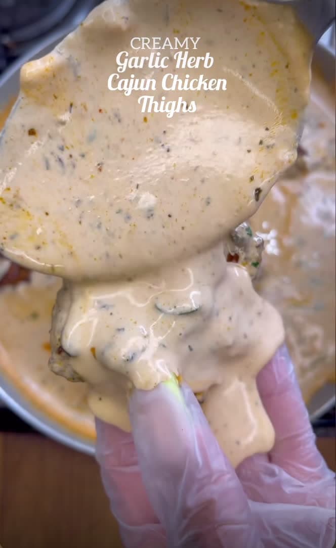 cover for Creamy Garlic herb Cajun chicken thighs #food #CaughtOnCamera #foodie #share #follow #explore #like #usa #reels #explore #foodlover #oddlysatisfying #scoopz #fyp #foryou