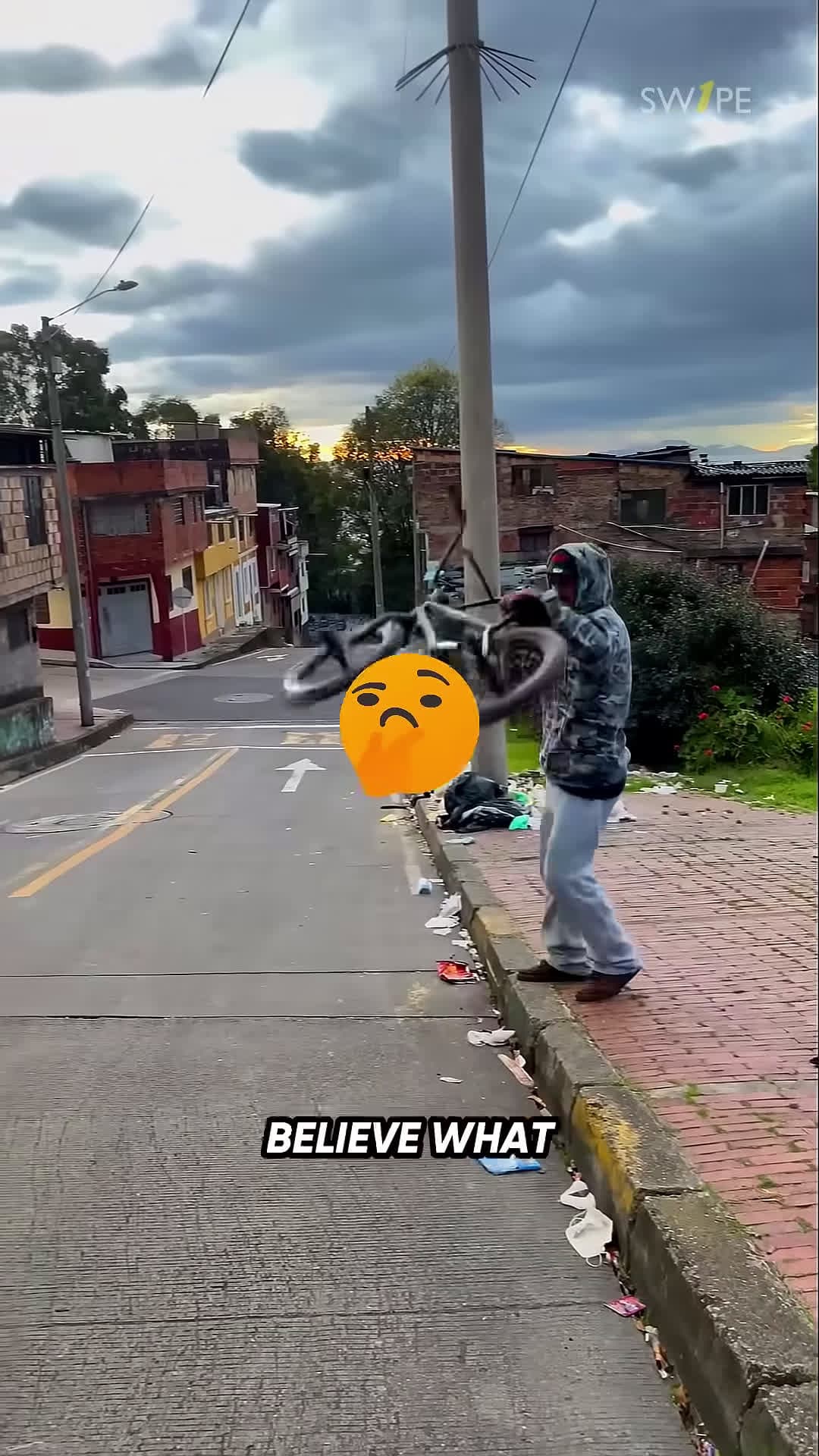 cover for He did THAT on a bike