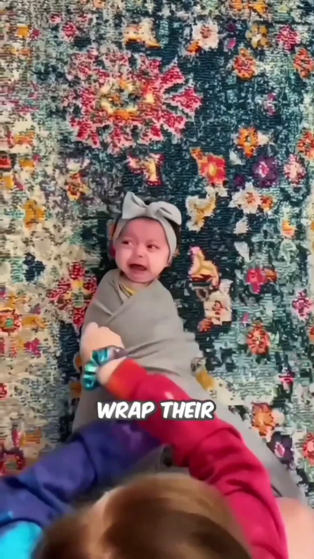 cover for why swaddle a newborn baby,#viralreelsシ #viralreelschallenge #facebookreels #facebookviral #education #reels #facebook #viral #fact
