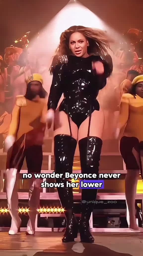 cover for #CaughtOnCamera No wonder Beyonce never shows her lower legs on stage 