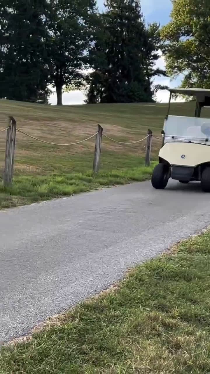 cover for Dude gets into a golf cart accident 😂😂😂 #CaughtOnCamera
