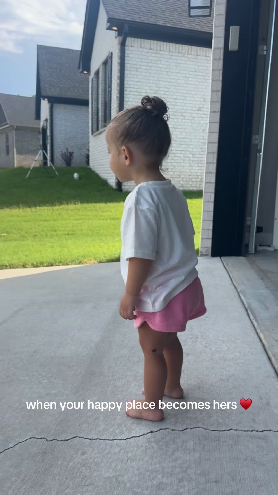 cover for Baby funny when your happy place  becomes hers ❤️