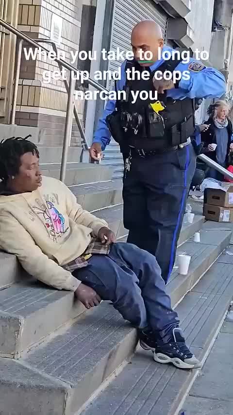 cover for Police Officer Gives Man Narcan To Get Him Up