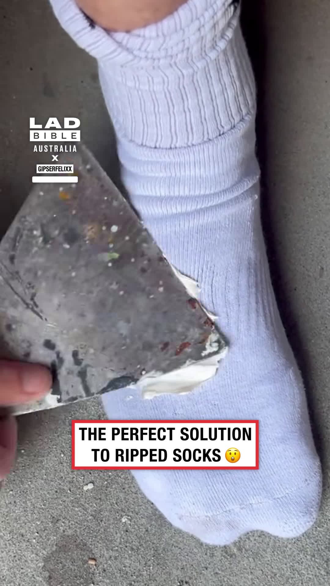 cover for When the socks torn but the concrete plan is solid